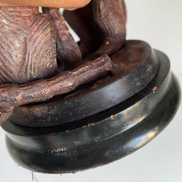 Maitland Smith Style? Monkey Palm Tree Candle Holder Candelabra Brass/Bronze - Picture 13 of 16